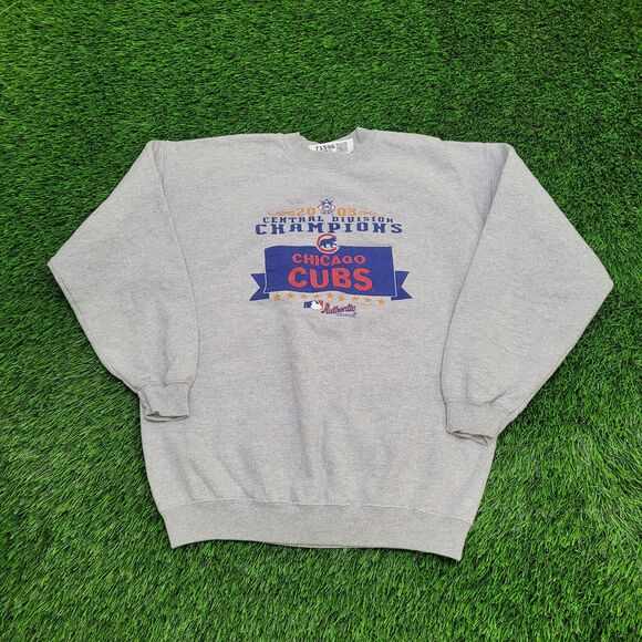 Vintage Chicago-Cubs Sweatshirt Women Medium 21x24 Baggy USA - Picture 1 of 16